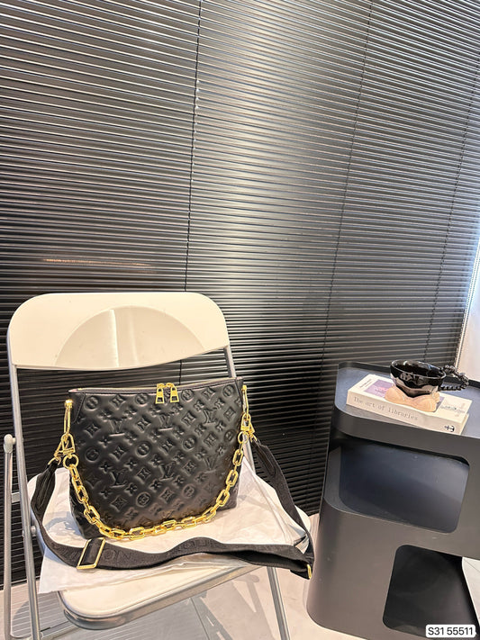 Louis Vuitton LV Shoulder Bag Chunky Chain Shoulder Strap Detachable Tote Bag