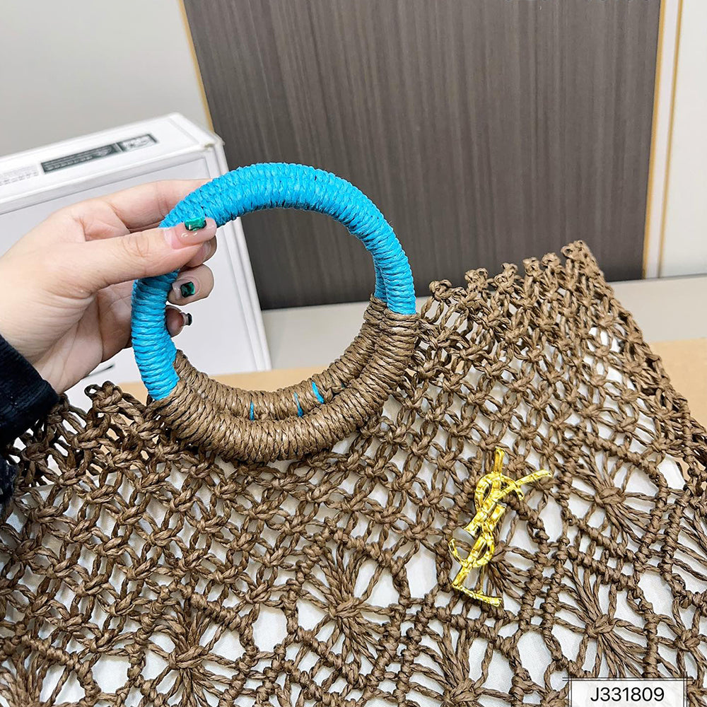 SAINT LAURENT YSL Woven Tote Bag 43x35cm