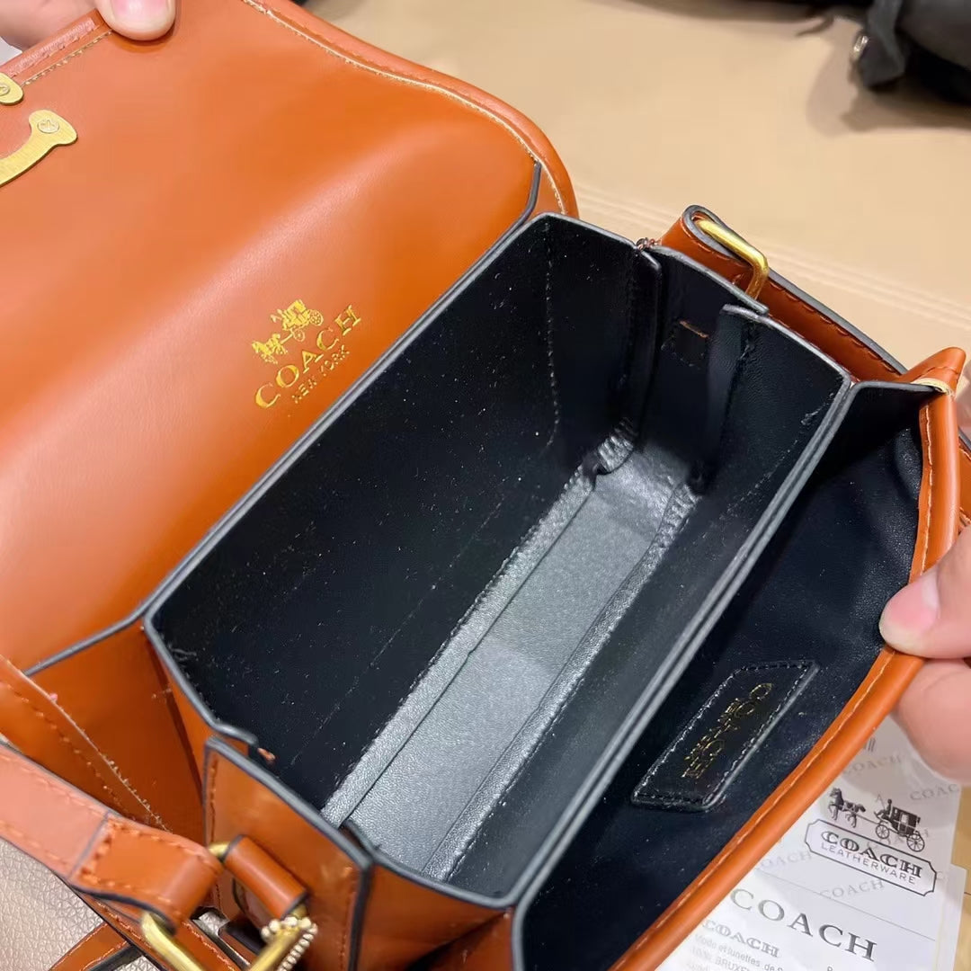 Coa Studio19 Series Small Square Bag With Hardware Lock