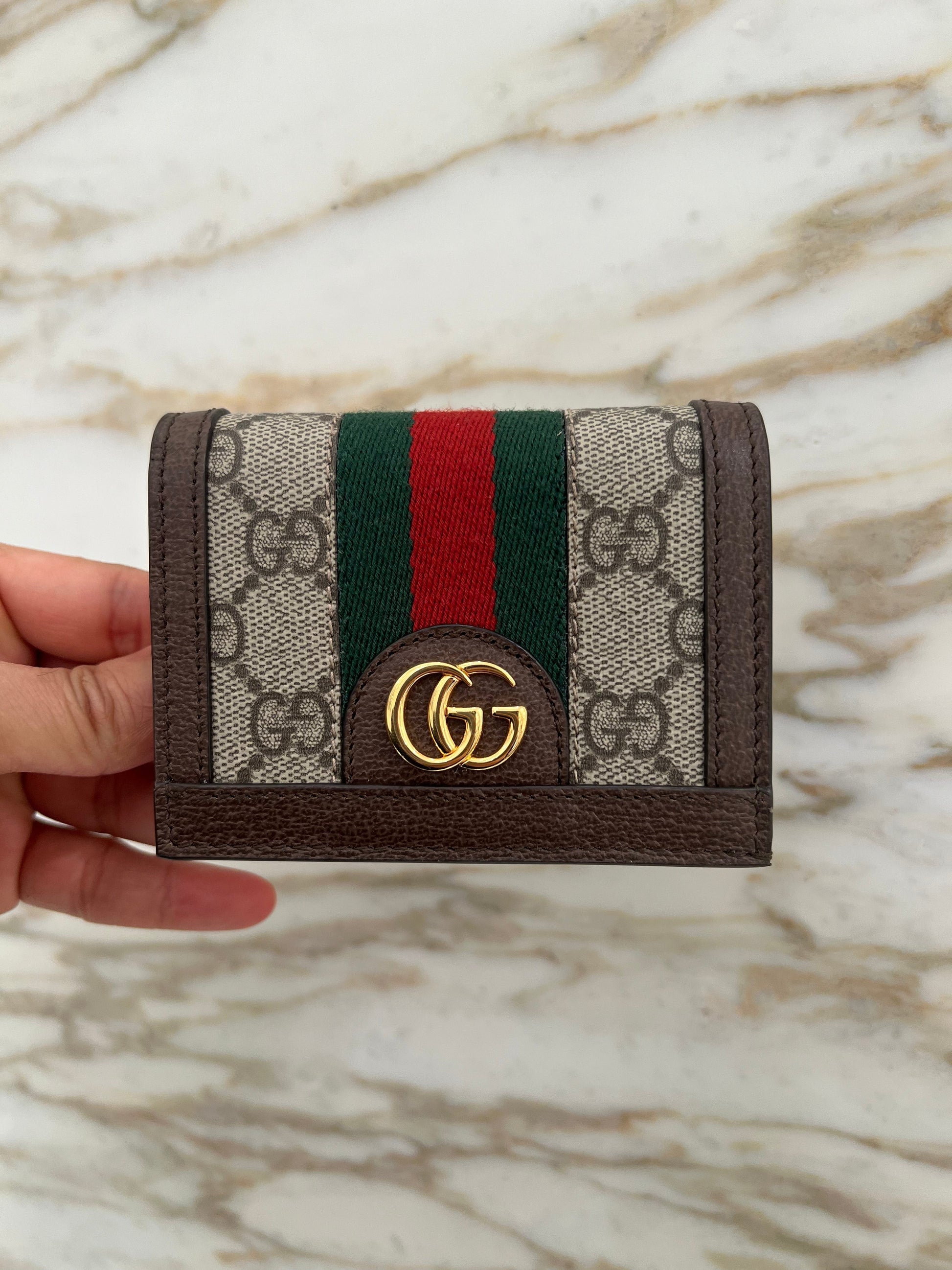 GG Gucci OPHIDIA CARD CASE WALLET