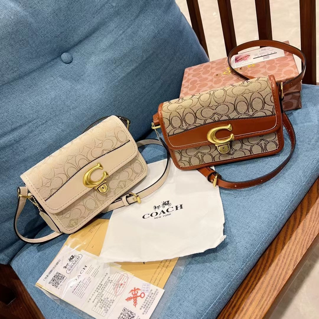 Coa Studio19 Series Small Square Bag With Hardware Lock