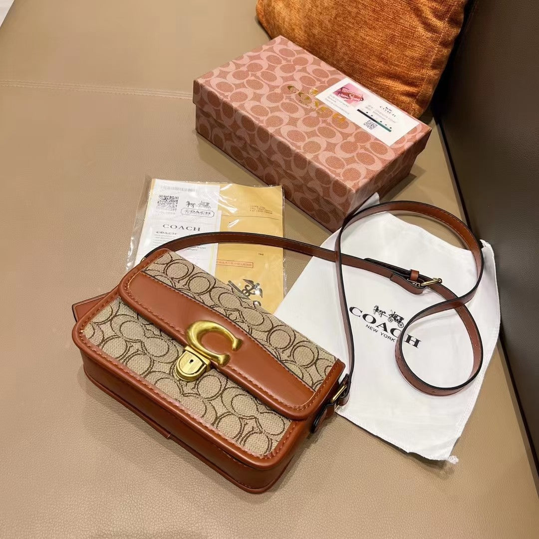 Coa Studio19 Series Small Square Bag With Hardware Lock