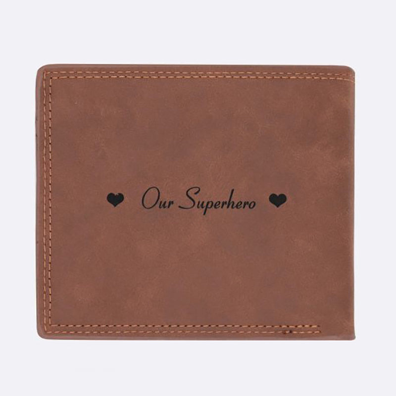 Personalized Photo Wallet with Spotify Song Cover Love You Forever