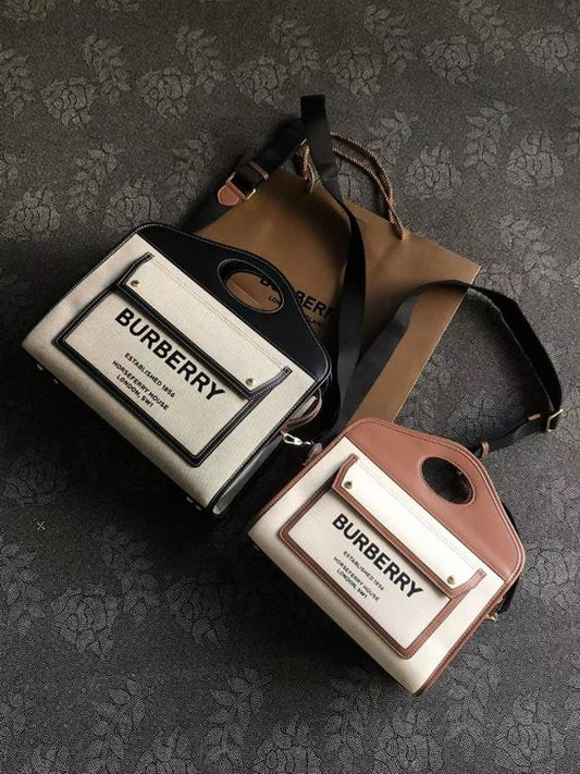 Burberry  Cassandra Mini Leather Handle Bag