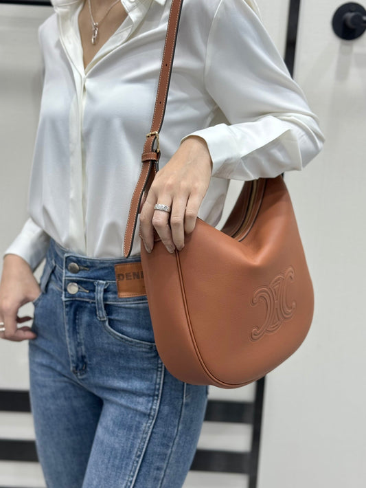 Celine Heloise Bag in Supple Calfskin Brown 30 x 28.5 x 8cm