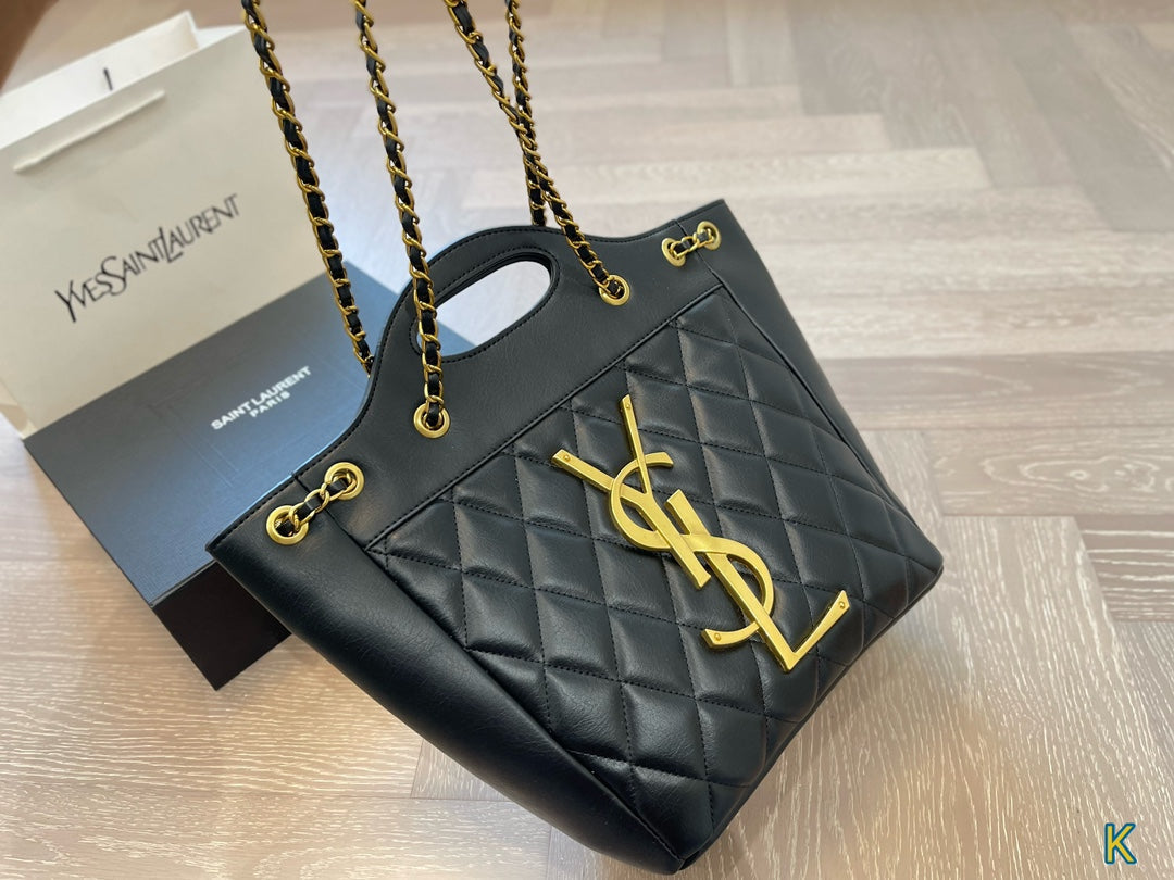 YSL SAINT LAURENT New Shopping Tote Bag 25x27cm