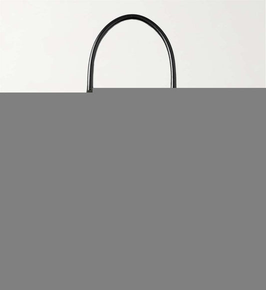 VERSACE Medusa leather-trimmed embellished raffia tote