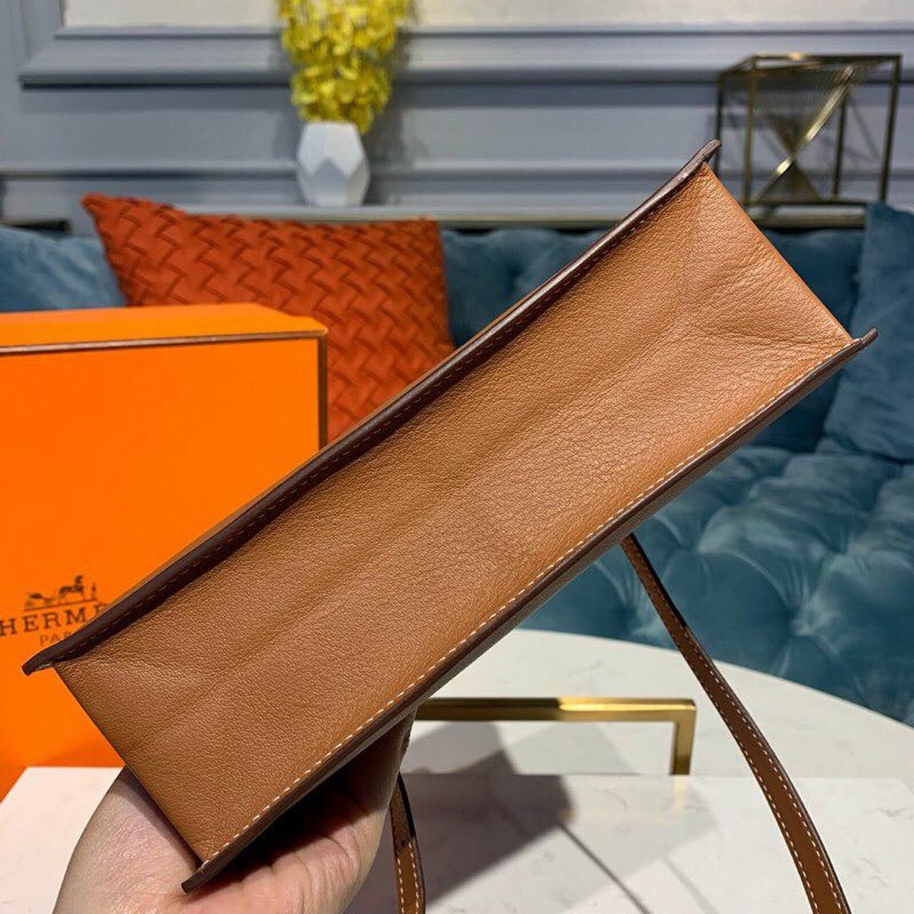 Kelly Danse 25cm Palladium Hardware Swift Leather Handbag