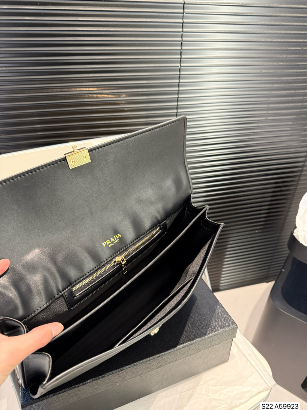 Louis Vuitton LV Square Bag Black Handbag 32x21cm